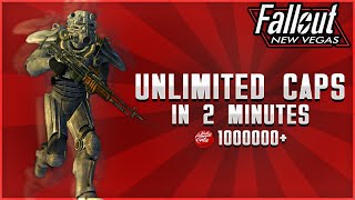 Fallout New Vegas  UNLIMITED CAPS GLITCH IN 2 MINUTES 2020 PC Xbox 360 PS3 SUPER EASY [upl. by Enilegna]