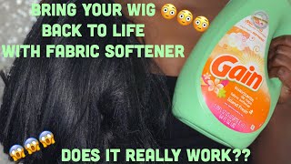 Bring Your Synthetic Wig Back to life using Fabric Softener 🦋 Camille Dior [upl. by Satsoc]