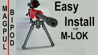 Magpul Bipod Install On A Ruger Percision Rifle MLOK [upl. by Lloyd]