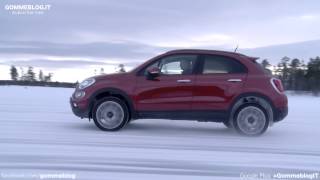 FIAT 500 X  FAST SNOW TEST DRIVE  DRIFT and CONTROL [upl. by Amer]