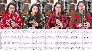 Sleigh Ride by Leroy Anderson Clarinet Parts [upl. by Pillow]