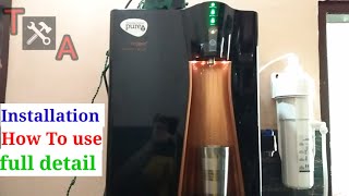 Pureit copper Ro water purifier installation  full detail  how to use  best copper Ro filter [upl. by Eldwun731]