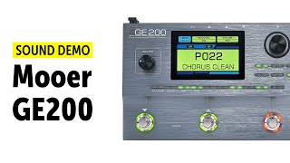 Mooer GE200 Sound Demo no talking [upl. by Nichani747]