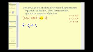 Parametric Equations of a Line in 3D [upl. by Arracahs340]