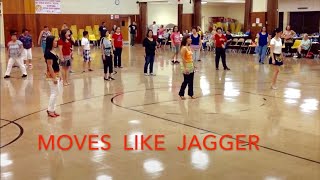 Moves Like Jagger Line Dance [upl. by Lemal]