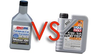 Amsoil 5W30 European Car Formula vs Liqui Moly 5W30 4200 toptec longlife III test [upl. by Phalan472]