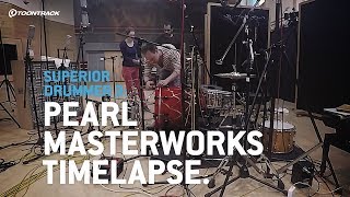 Superior Drummer 3 Pearl Masterworks setup timelapse [upl. by Narcho935]