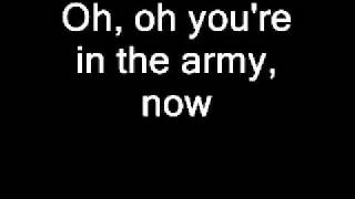 Status Quo  In The Army Now Lyrics Reuploaded [upl. by Issiah]