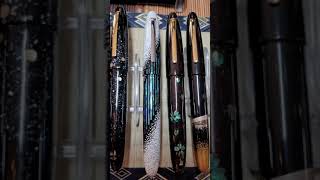 TACCIA table URUSHI MAKIE Chinkin DC Fountain Pen Show  Jenns Pens [upl. by Lenoel]