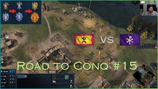 Road to Conqueror with random civs No15  AoE 4  Malians vs Byzantines [upl. by Rossy]