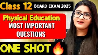 Class 12 physical education most important questions board exam 2025  Class 12 physical education [upl. by Alidia]