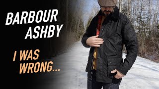 Barbour Ashby Waxed Jacket Review I Was Wrong About This Jacket [upl. by Lleoj540]