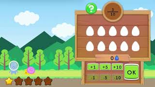 Math Game for Grades 35  Decimal Notation for Tenths and Hundredths  Decimal Fraction Forest [upl. by Lattonia]