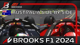 F1 Australia 2024  SidebySide Qualifying  BROOKS F1 League  Round 324  f1 assettocorsa [upl. by Kosey629]