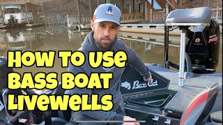 HOW TO USE BASS BOAT LIVEWELLS [upl. by Okire153]