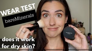 bareMinerals Original Foundation  DRY SKIN Wear Test  Application Demo [upl. by Conant514]