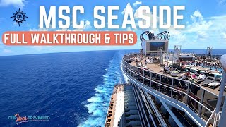 MSC SEASIDE Detailed SHIP TOUR With Commentary [upl. by Jabon981]