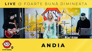 Andia  Anotimpuri Live KISS FM [upl. by Aihseket721]