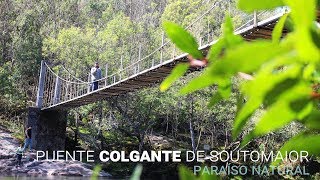 Descubre el puente colgante de Soutomaior a 6 metros sobre el cauce fluvial  Metropolitano [upl. by Hnahc]