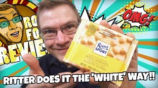 RITTER SPORT NUT SELECTION WHITE CHOCOLATE WHOLE HAZELNUT TASTE AND REVIEW [upl. by Yelsnya]