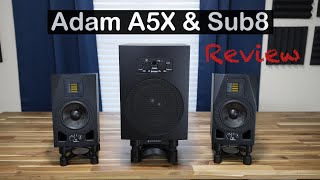 Adam A5X amp Sub8 Combo Review [upl. by Hakon521]