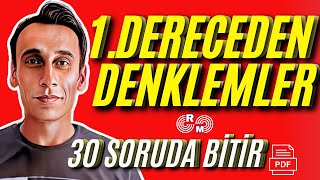 Birinci Derece Denklemler Hesaplaşma KOLAY MI ZOR MU [upl. by Mathian567]