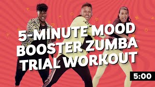 5Minute Mood Booster Zumba Trial Workout [upl. by Leanora]