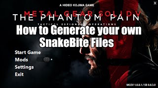 MGSV How to Generate SnakeBite Files for Mods [upl. by Netnert]