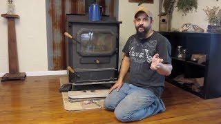 Cleaning the chimney on our wood burning stove [upl. by Laenahtan]