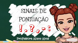 SINAIS DE PONTUAÇÃO AULA COMPLETA COM ATIVIDADE [upl. by Aisatsanna719]