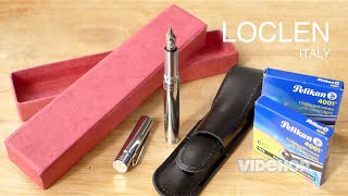 Videhop Kickstarter Unboxing Tiny Pocket Fountain Pen by Loclen [upl. by Idur265]