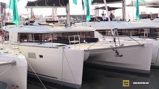 2019 Lagoon 450 F Catamaran  Deck and Interior Walkaround  2018 Cannes Yachting Festival [upl. by Blaise]