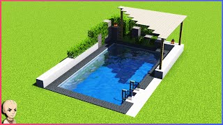 ✔️Minecraft  Easy Pool Design 2  Tutorial You Can Build✔️ [upl. by Enyrehtak450]