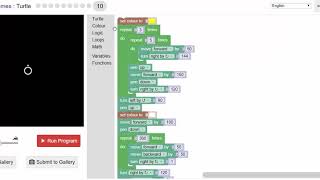 Blockly Games  Turtle  Level 9 [upl. by Anihsit913]