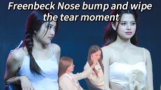 Freenbeck Nose bump and Wipe the tear Momentkissing gaptheseries freenbeckyforever [upl. by Arutek]