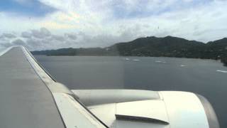 Air Seychelles Boeing 767300ER landing Mahe [upl. by Llyrat226]