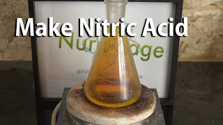 Make Nitric Acid from Sodium Bisulfate and Sodium Nitrate [upl. by Douty]