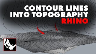 How I Create Topographies From Contour Lines in Rhino Easy [upl. by Nehemiah450]