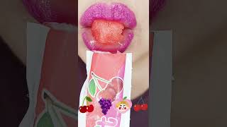 ASMR Cherry Popsicle Eating Sounds chewchewasmr575 [upl. by Canning]