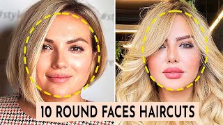 10 Best Haircuts That Flatter Round Faces [upl. by Ayouqes783]