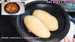 quotHow to Make Authentic Homemade Plantain and Cassava Fufu A StepbyStep Guidequot [upl. by Ahsienom]