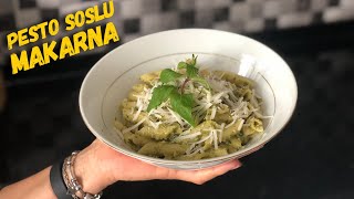 VEGAN PESTO SOSLU MAKARNA  MÜTHİŞ LEZZET 💯 [upl. by Maurita809]