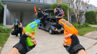 Nerf War  Amusement Park Battle 59 Nerf First Person Shooter [upl. by Fatima]