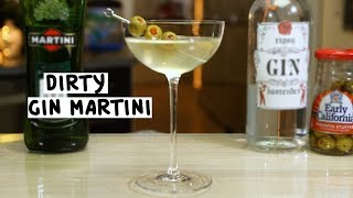 Dirty Gin Martini  Tipsy Bartender [upl. by Ellah]