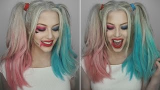 Harley Quinn Halloween Makeup Tutorial  Chloé Boucher [upl. by Llenhoj72]