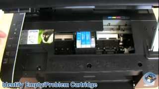 How to Change Ink Cartridges with a Epson Stylus SX115 [upl. by Aron]