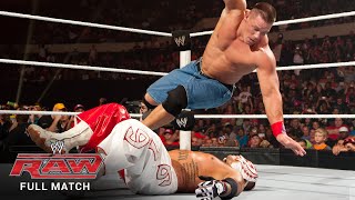 FULL MATCH  Rey Mysterio vs John Cena – WWE Title Match Raw July 25 2011 [upl. by Accissej130]