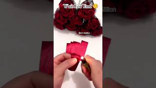 Beautiful Red Rose diy rose ribbon shorts viral [upl. by Tneciv]