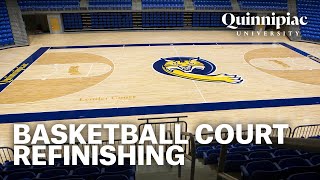 Basketball court refinishing timelapse [upl. by Cordle]