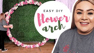 Easy DIY Floral Arch Backdrop [upl. by Oberstone]